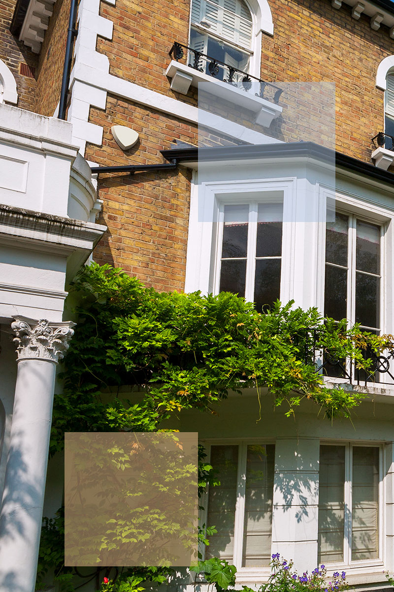Refurbished living space in a West London period home